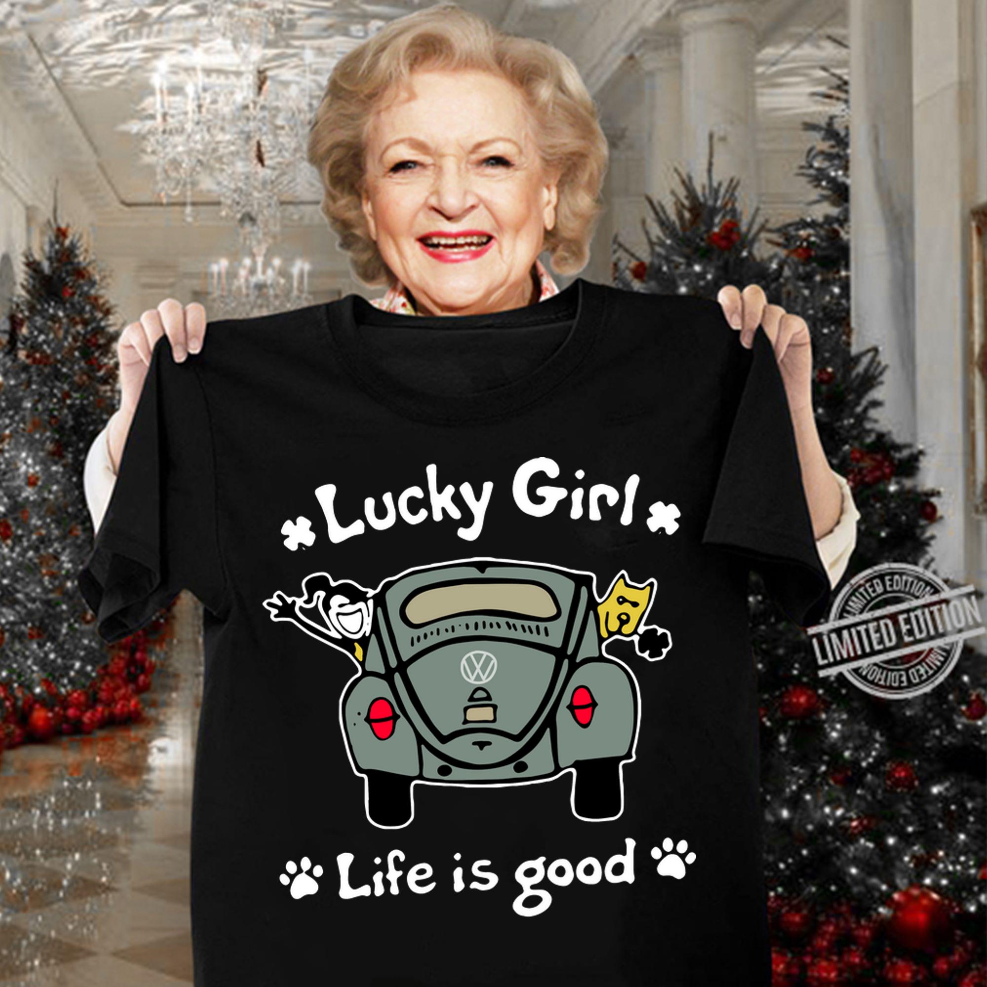 Volkswagen Lucky Girl life is good t-shirt woman shirt