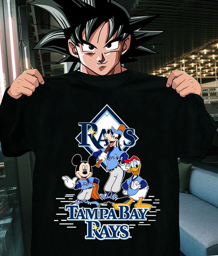 Disney Mickey Mouse Goofy Donald Duck Tampa Bay Rays Logo t-shirt shirt