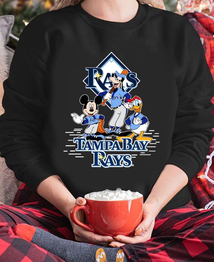 Disney Mickey Mouse Goofy Donald Duck Tampa Bay Rays Logo t-shirt sweatshirt