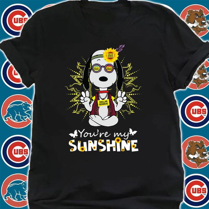 Snoopy Dollar General You Are My Sunshine Sunflower t-shirt shirt