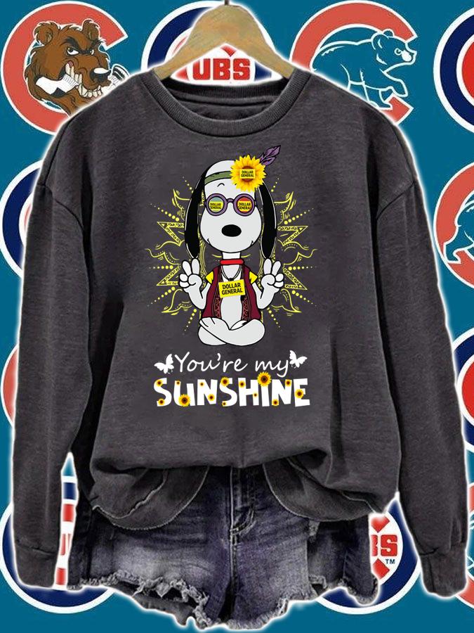Snoopy Dollar General You Are My Sunshine Sunflower t-shirt sweatshirt
