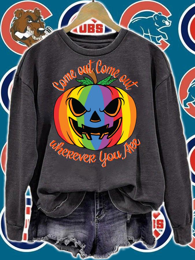 Come Out Wherever You Are - Gay Pride - Gay Halloween t-shirt sweatshirt
