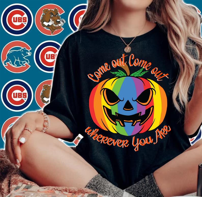 Come Out Wherever You Are - Gay Pride - Gay Halloween t-shirt woman shirt