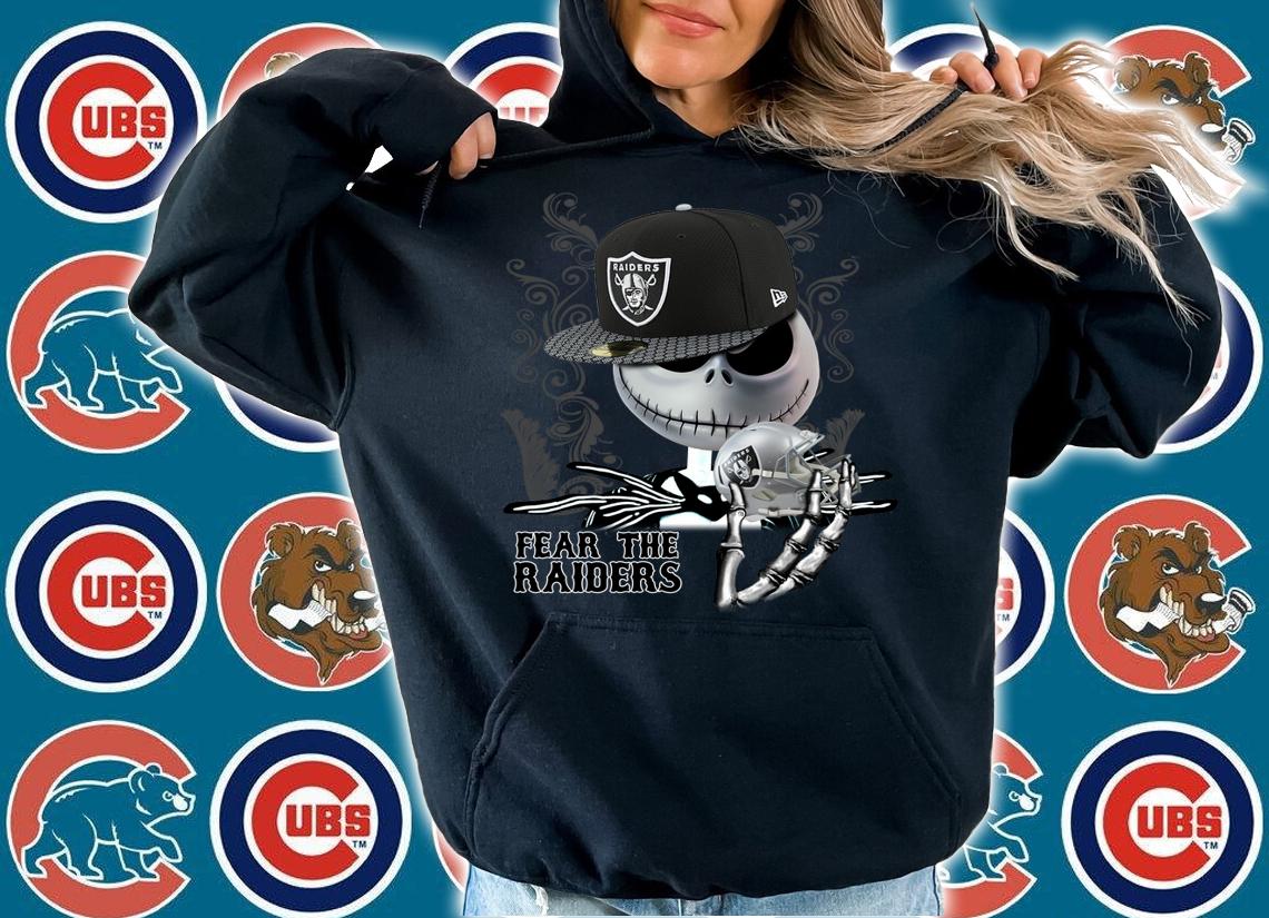 Oakland Raiders Jack Skellington fear the Raiders t-shirt hoodie