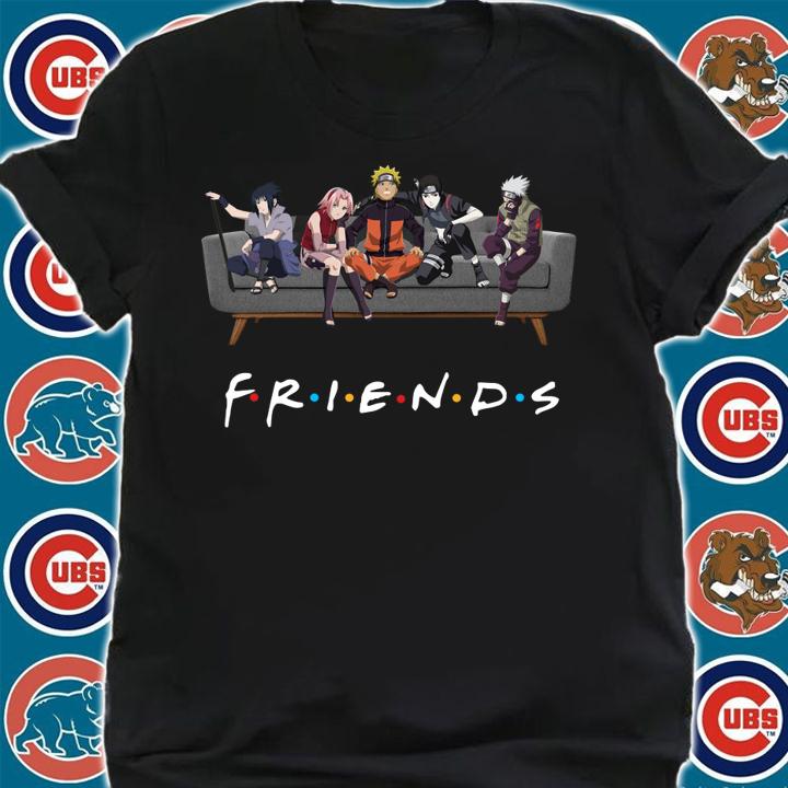 Naruto Characters Anime Friends Sasuke Kakashi Sakura Hinata t-shirt shirt