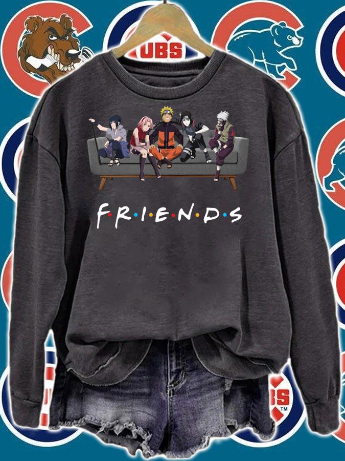 Naruto Characters Anime Friends Sasuke Kakashi Sakura Hinata t-shirt sweatshirt