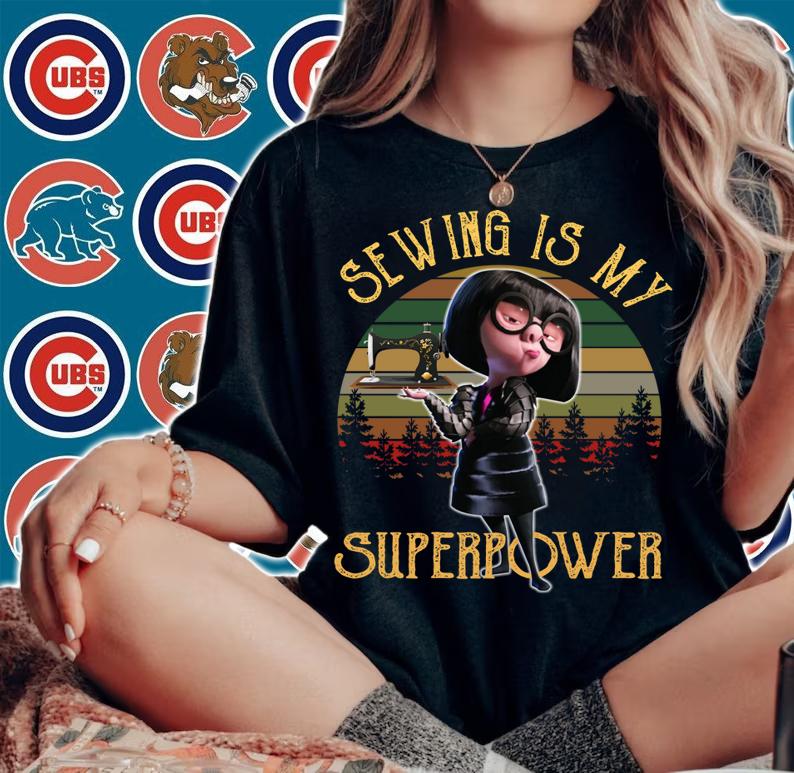 Sewing Is My Superpower Vintage Sewing t-shirt woman shirt