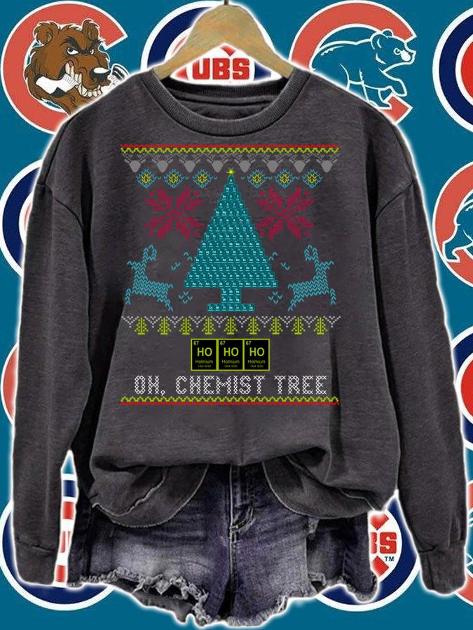 Chemist Tree Christmas with Science Periodic Table t-shirt sweatshirt
