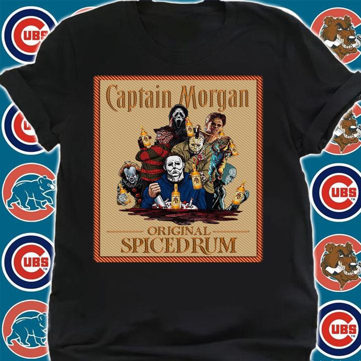 Premium Horror Movie Characters Captain Morgan original spiced rum t-shirt shirt