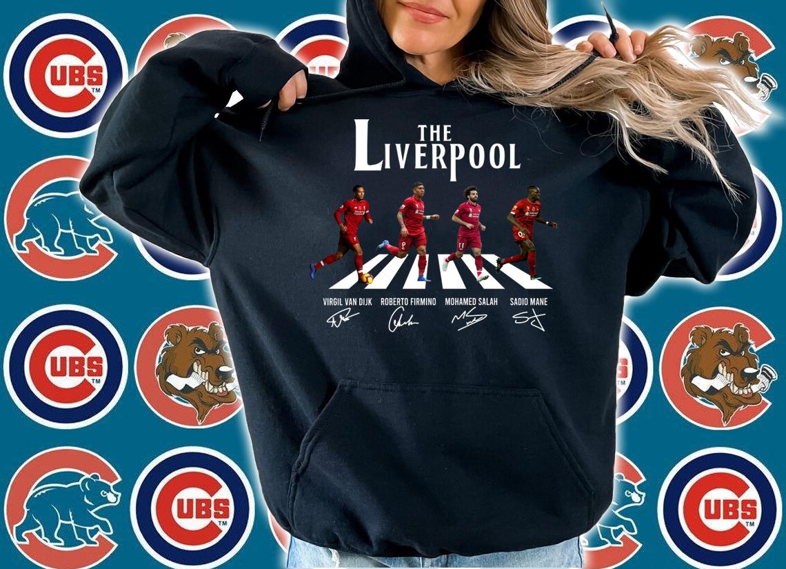 The Liverpool The Beatles Abbey Road signatures t-shirt hoodie