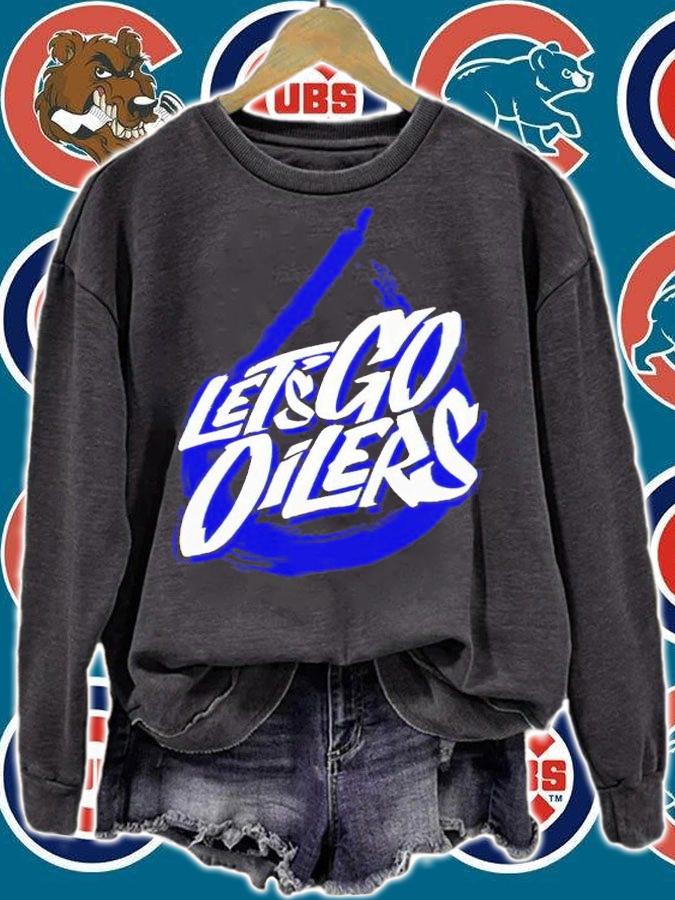 Edmonton Oilers let's go Oilers t-shirt sweatshirt