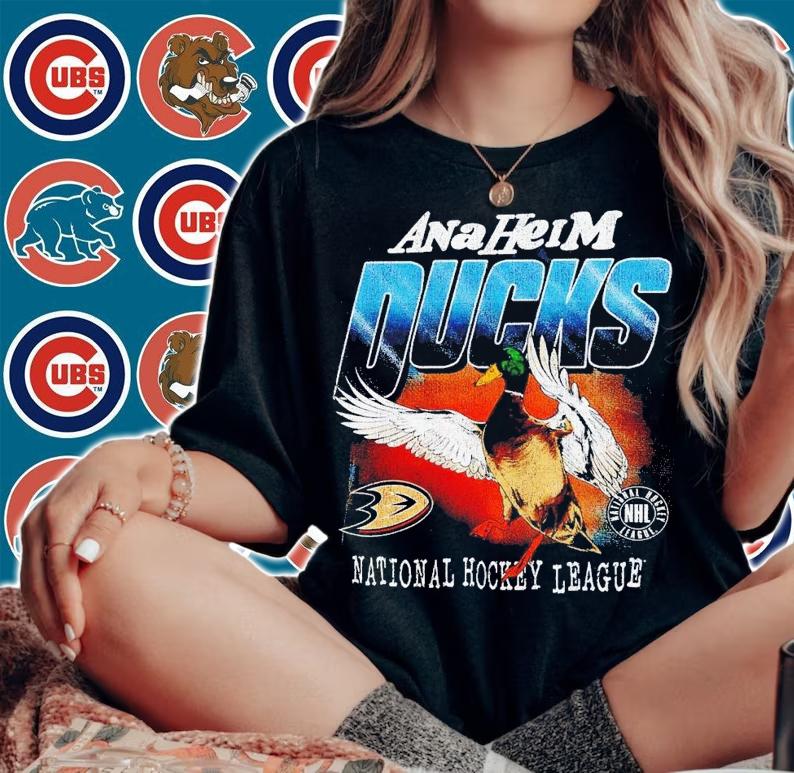 Anaheim Ducks National Hockey League Duck shirt t-shirt woman shirt