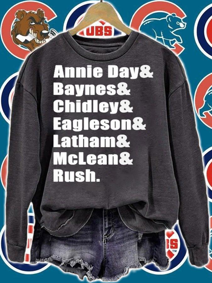 Annie Day Baynes Chidley Eagleson Latham Mclean Rush Shirt t-shirt sweatshirt