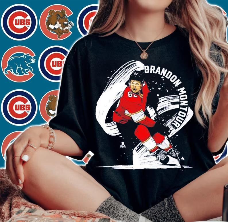 Brandon Montour Florida Brush Hockey Shirt t-shirt woman shirt