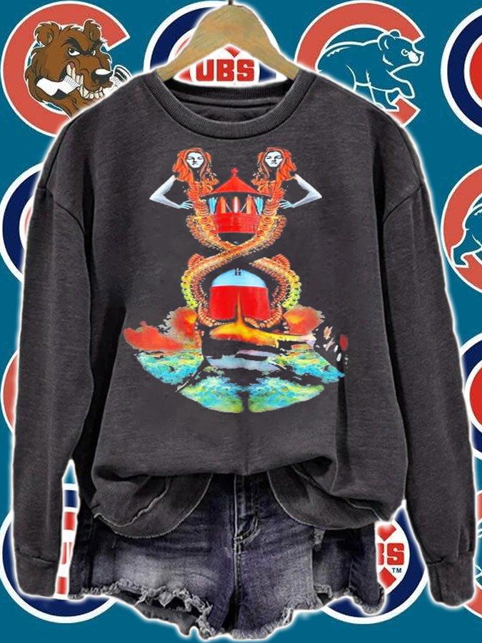Burberry Mermaid-Embroidered Shirt t-shirt sweatshirt