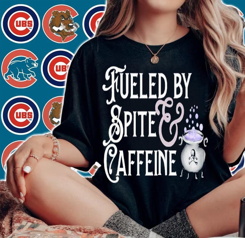Charlie Knight Wearing Fueled By Spite & Caffeine Shirt t-shirt woman shirt