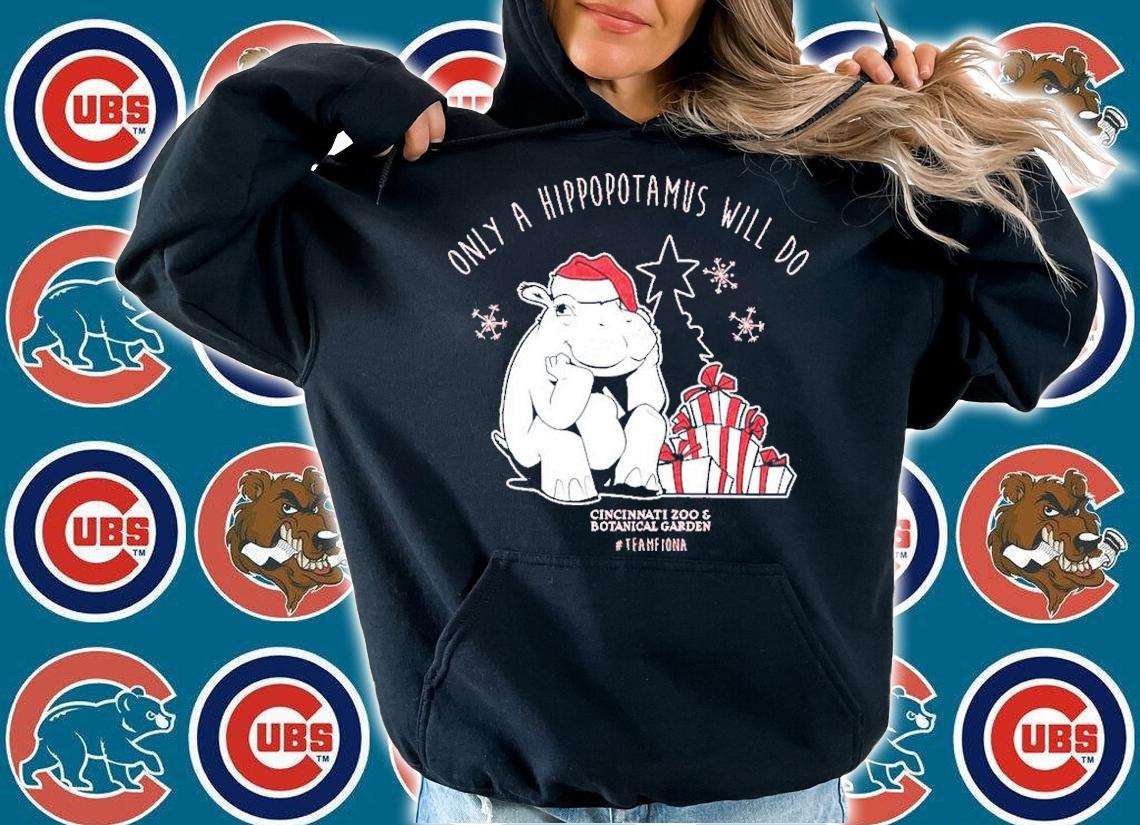 Fiona Hippopotamus Christmas Only A Hippopotamus Will Do Shirt t-shirt hoodie