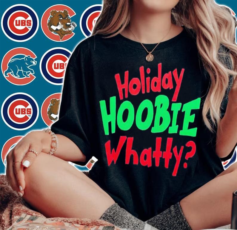 Holiday Hoobie Whatty Christmas shirt t-shirt woman shirt