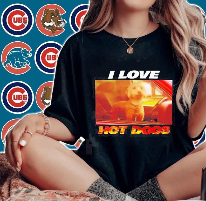I love hot Dogs photo new shirt t-shirt woman shirt