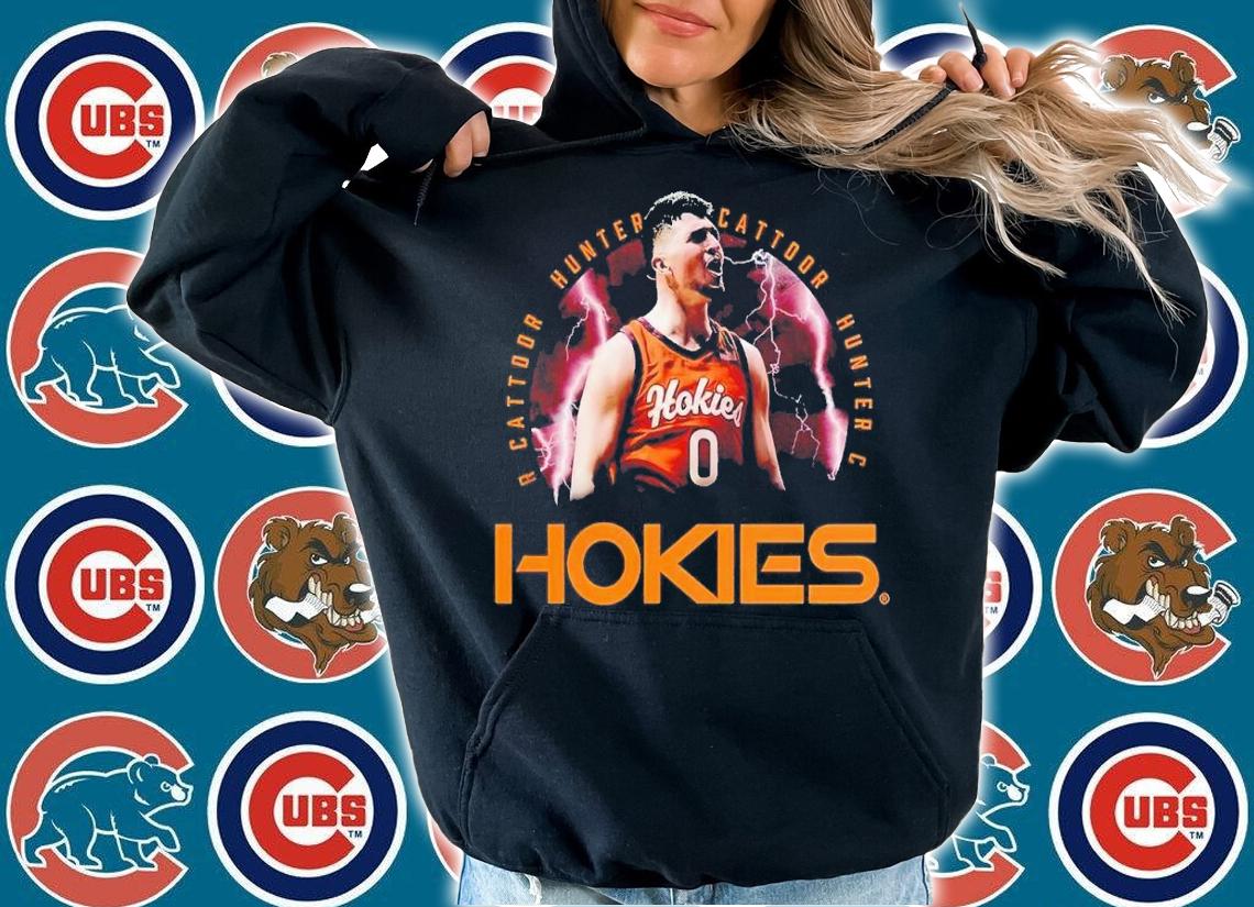 Hunter Cattoor Hokies basketball shirt t-shirt hoodie
