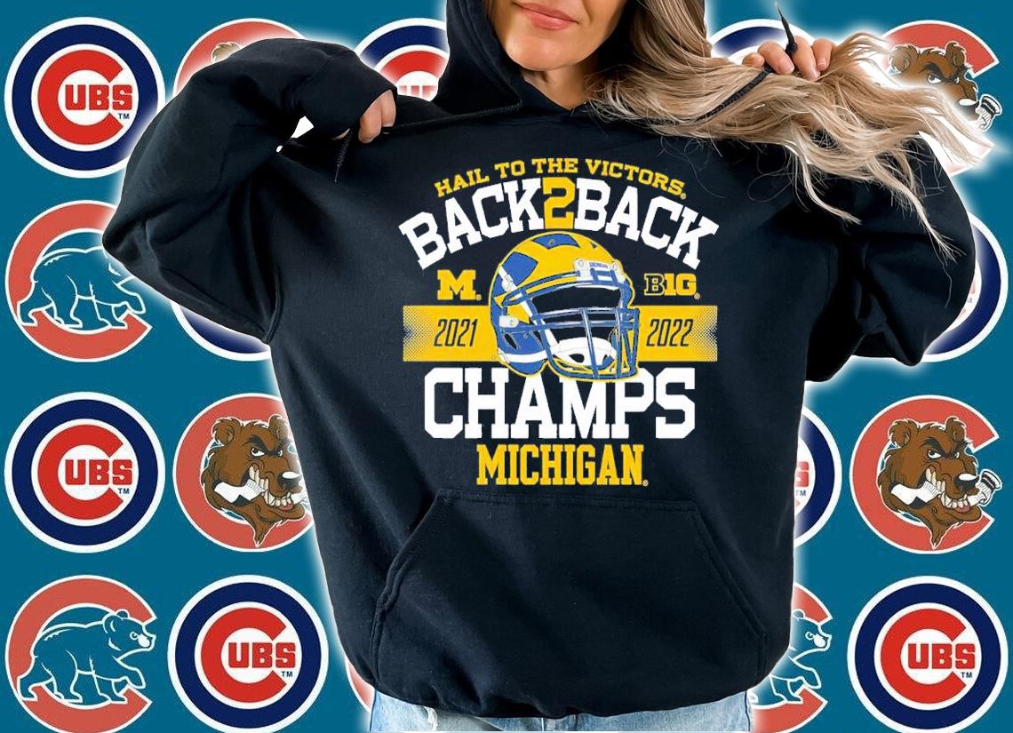 Michigan Wolverines Back-To-Back Big Ten Football Conference Champions shirt t-shirt hoodie
