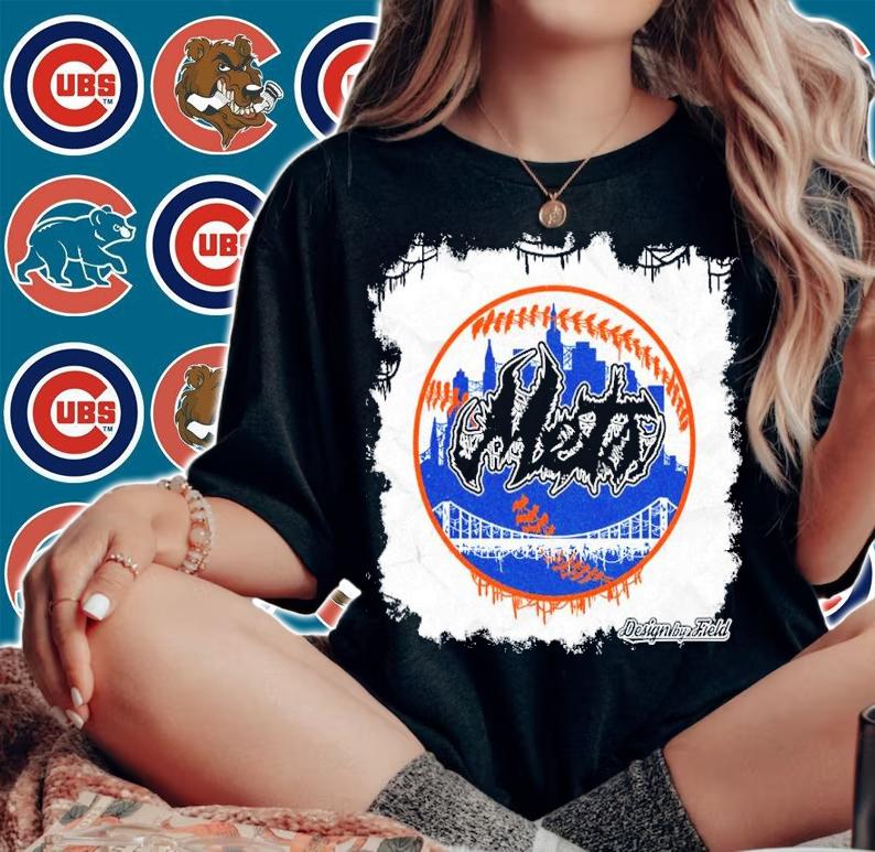 New York Mets Deathcore Logo Shirt t-shirt woman shirt