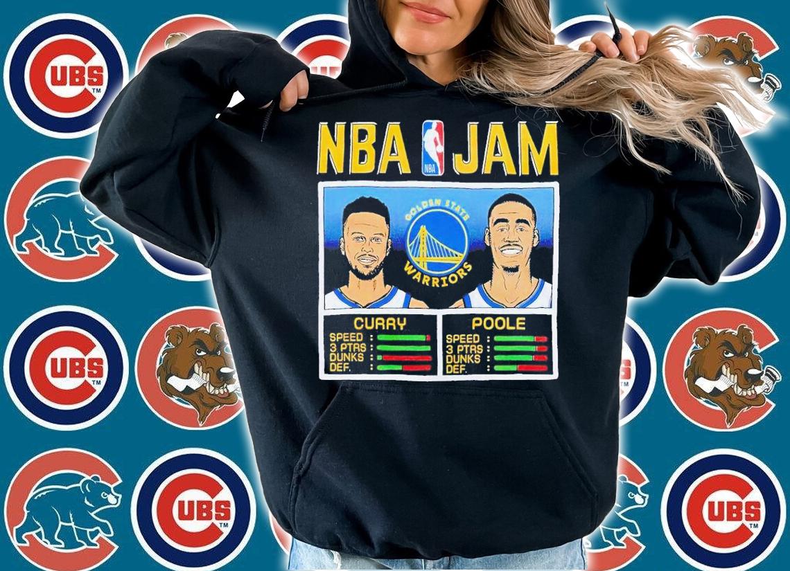 NBA Jam Warriors Curry And Poole shirt t-shirt