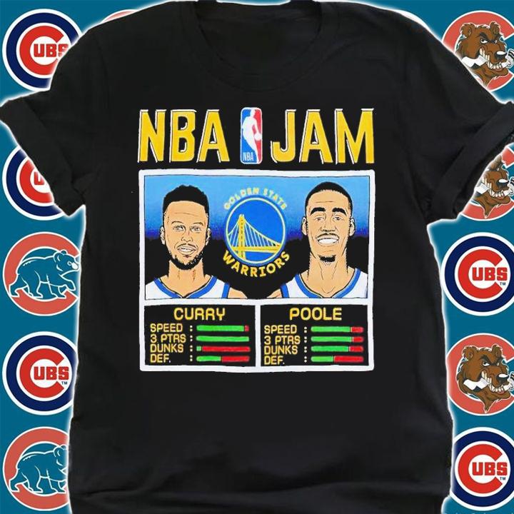 NBA Jam Warriors Curry And Poole shirt t-shirt