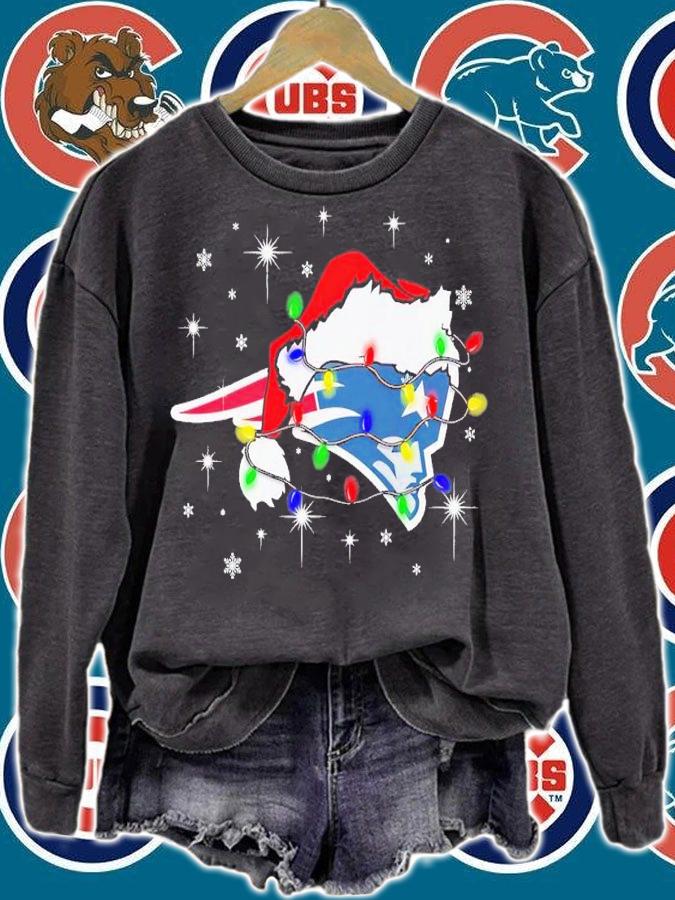 New England Patriots Santa hat Christmas shirt t-shirt