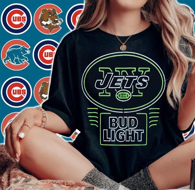 NFL X Bud Light X Jets shirt t-shirt