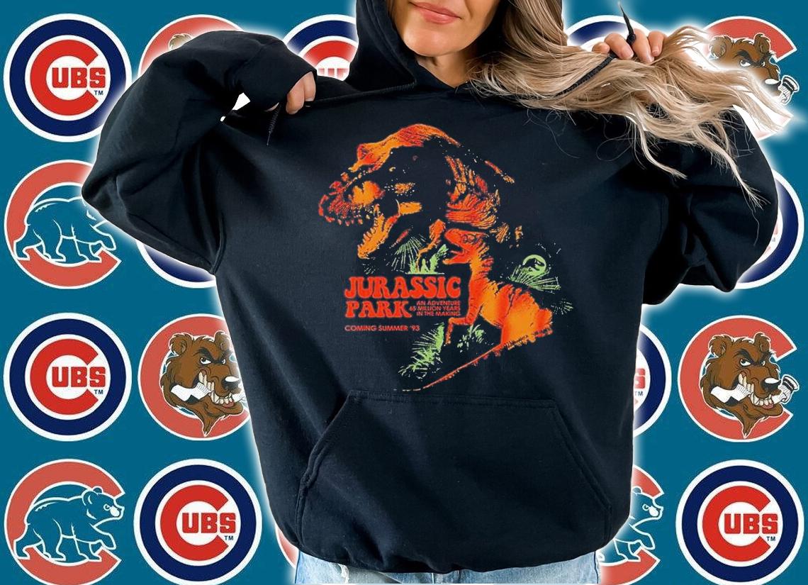 Jurassic Park T-Rex Drawn Movie Poster Summer 93 shirt t-shirt