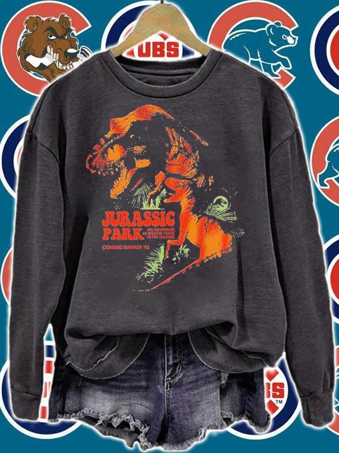 Jurassic Park T-Rex Drawn Movie Poster Summer 93 shirt t-shirt