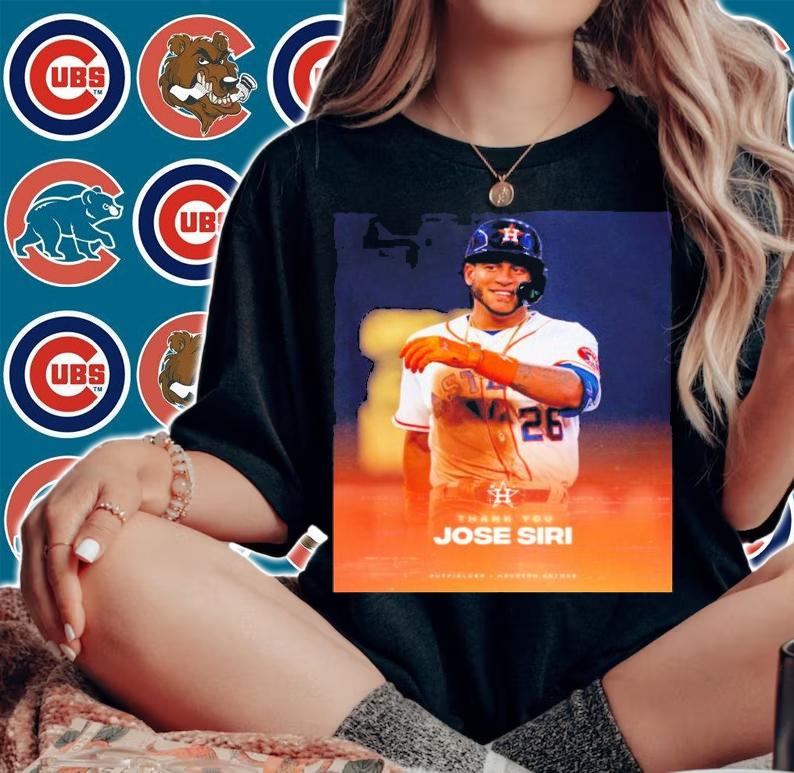 Thank You Jose Siri Outfielder Houston Astros Shirt t-shirt woman shirt