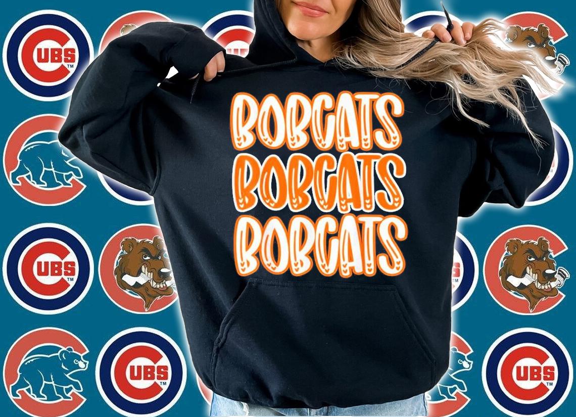 Bobcats Repeating School Spirit Orange Shirt t-shirt hoodie