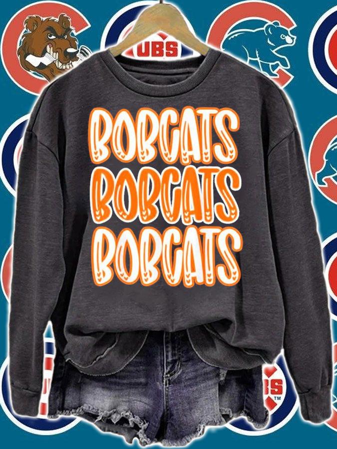Bobcats Repeating School Spirit Orange Shirt t-shirt sweatshirt