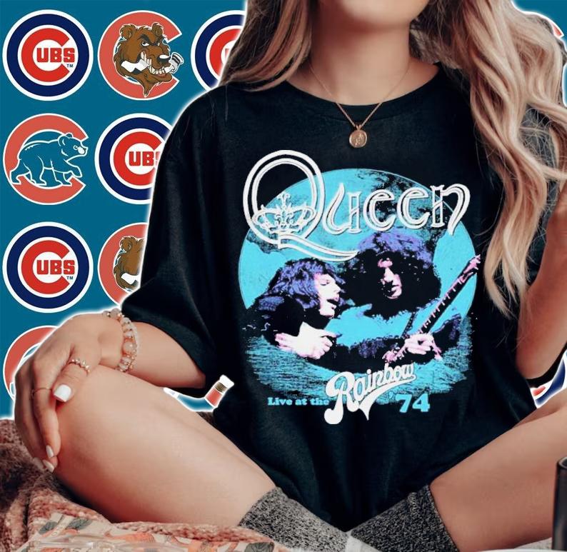 Live At The Rainbow '74 Queen Band Shirt t-shirt woman shirt