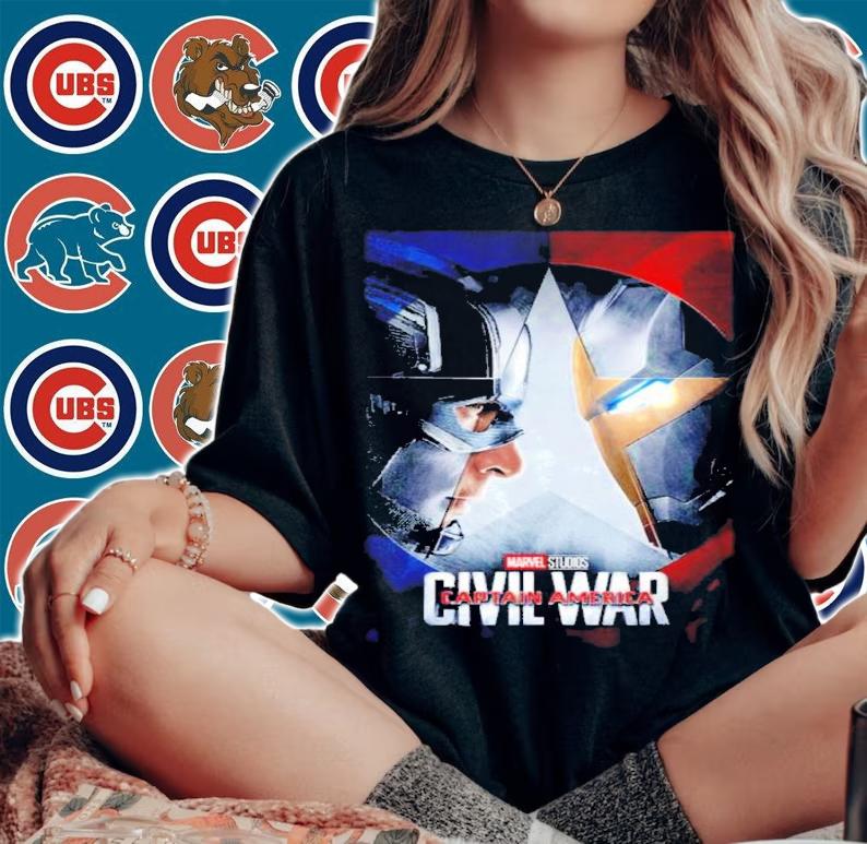Marvel Studios Captain America Civil War Movie Graphic Shirt t-shirt