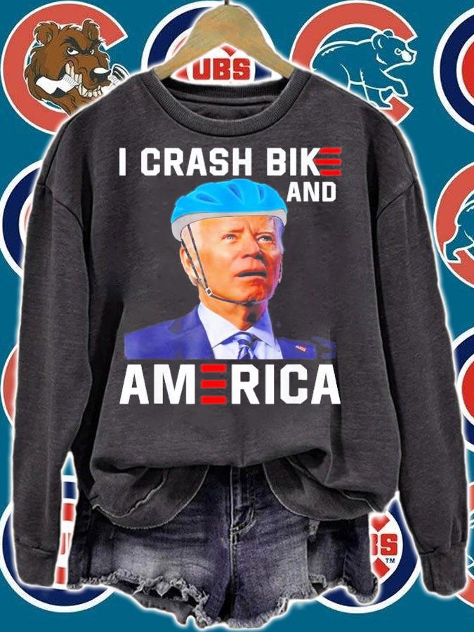 Biden Bike Bicycle I Crash Bikes And Economies T-Shirt t-shirt