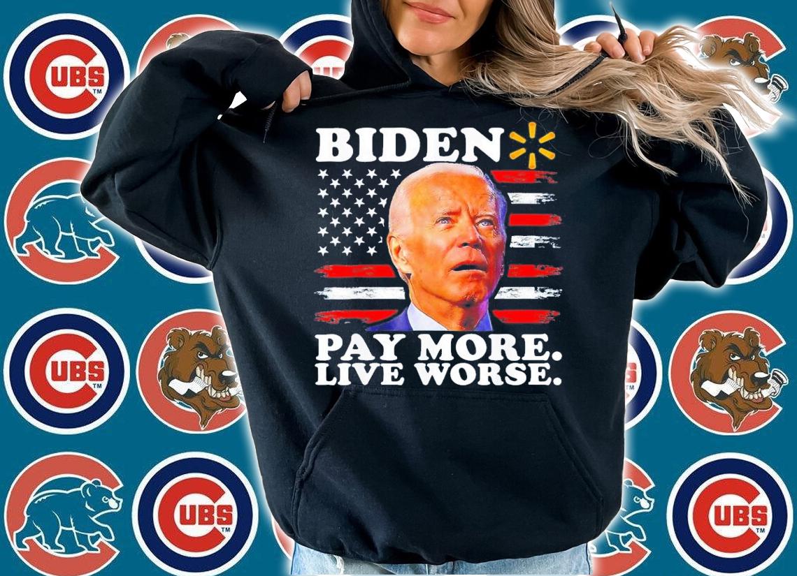 Biden Pay More Live Worse USA Flag T-Shirt t-shirt