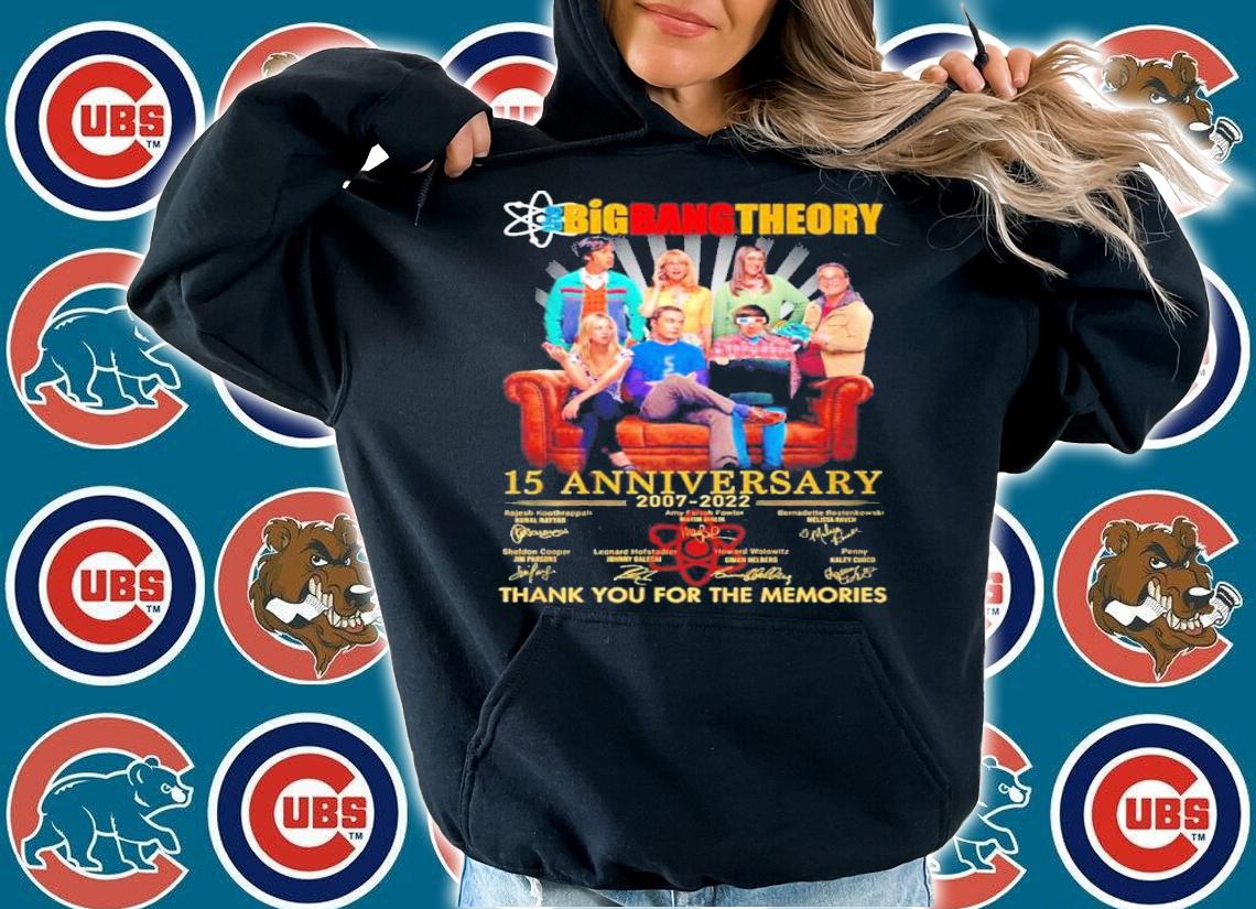Bigbang Theories 15th Anniversary Signatures Thank You For The Memories Shirt t-shirt