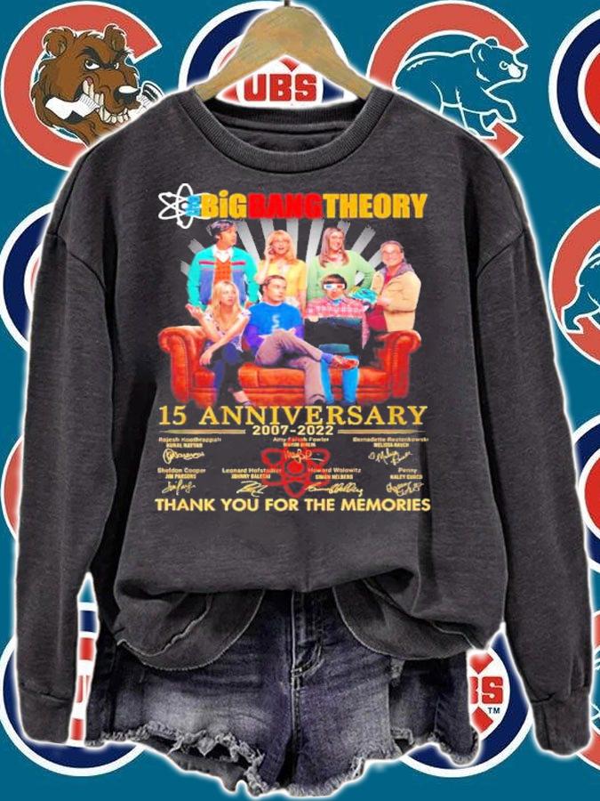 Bigbang Theories 15th Anniversary Signatures Thank You For The Memories Shirt t-shirt