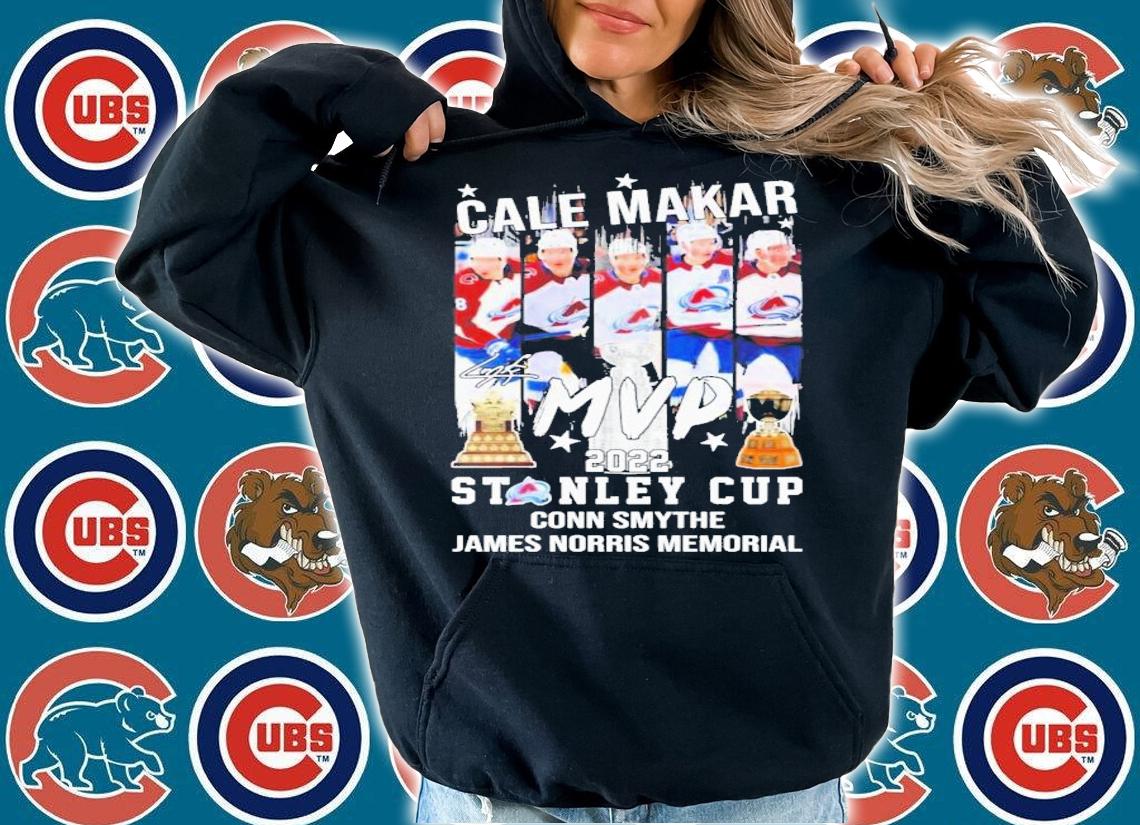 Cale Makar MVP Stanley Cup Conn Smythe James Norris Memorial Signatures 2022 T-Shirt t-shirt