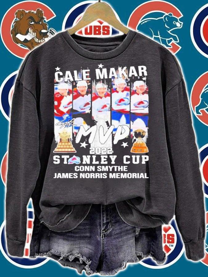 Cale Makar MVP Stanley Cup Conn Smythe James Norris Memorial Signatures 2022 T-Shirt t-shirt