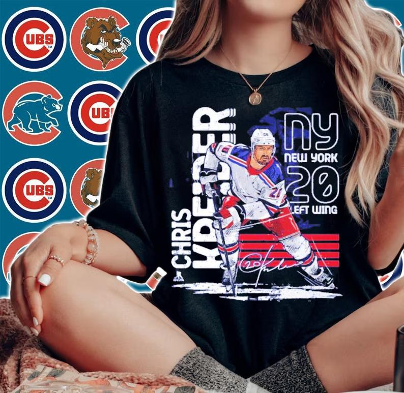 Chris Kreider New York R Skyline Hockey Signatures Shirt t-shirt