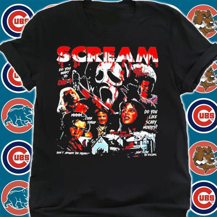 Scream Movie Ghostface Halloween Retro 90s Shirt t-shirt