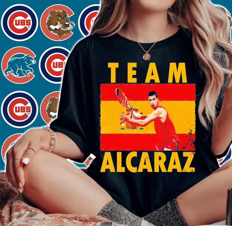 Spain Flag Team Alcaraz Carlos Alcaraz T-Shirt t-shirt