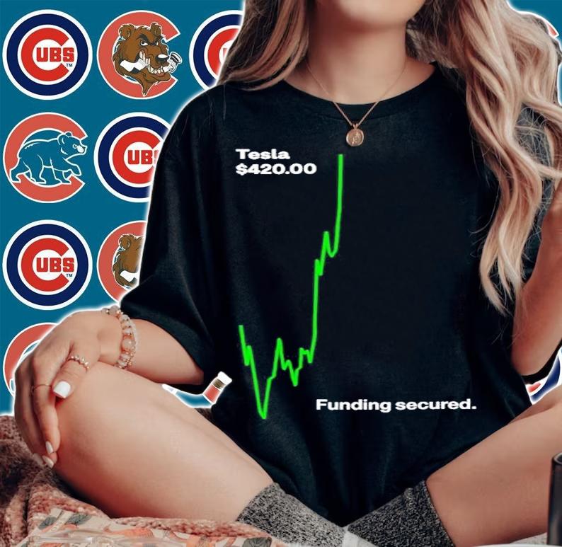 Tesla $42000 Funding Secured Shirt t-shirt woman shirt