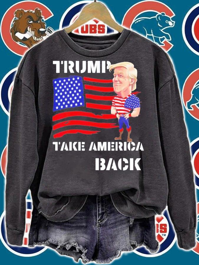 Donald Trump 2024 Flag Take America T-Shirt t-shirt sweatshirt