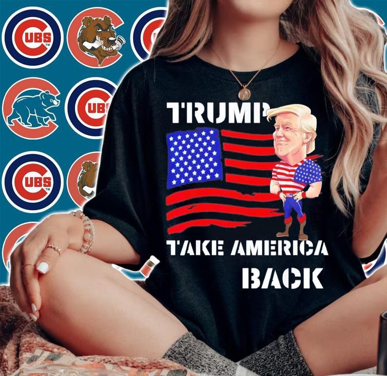 Donald Trump 2024 Flag Take America T-Shirt t-shirt woman shirt