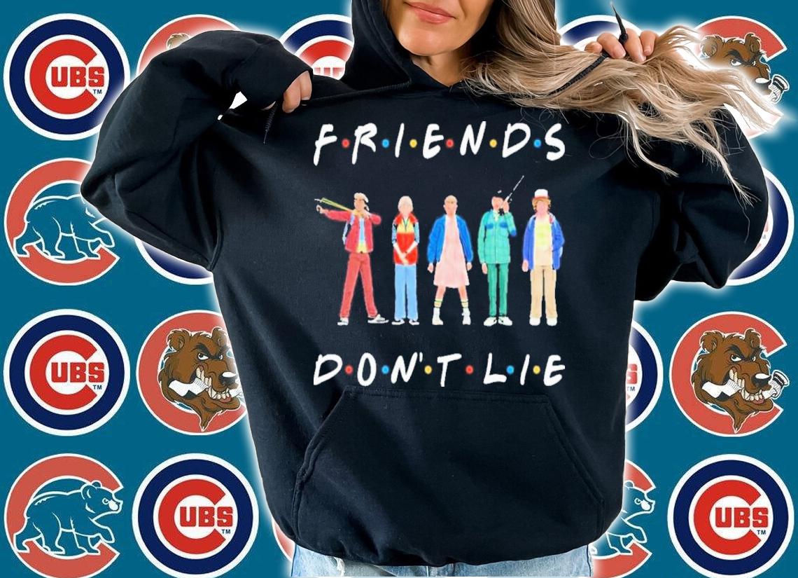 Friends Don't Like Stranger Things Chibi Characters Shirt t-shirt hoodie
